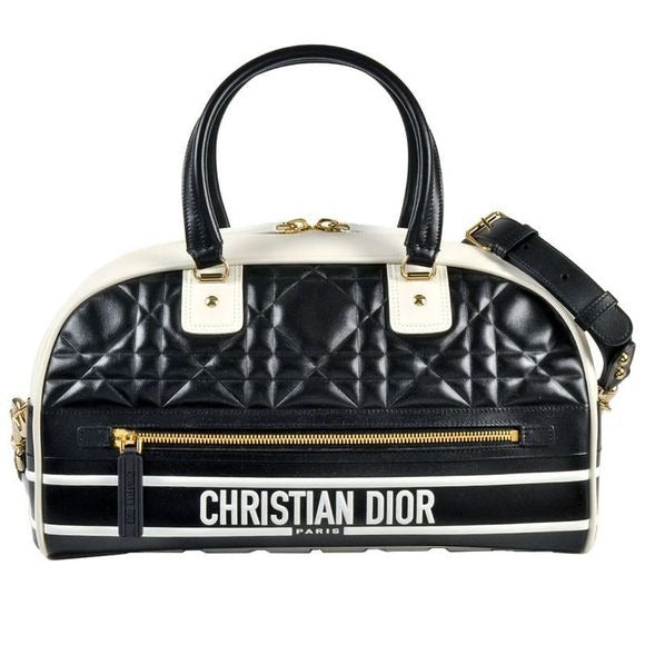 Dior Small Bow Ring Bag Mini Boston Bag 2WAY Leather M6202ofca Black Sporty