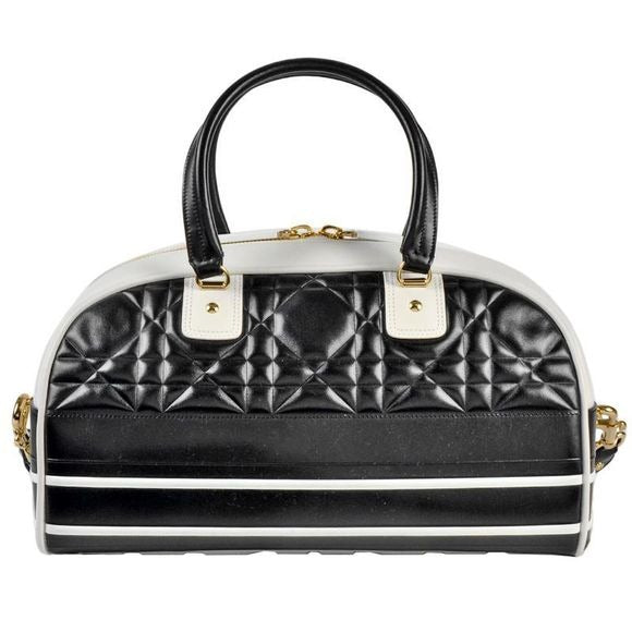 Dior Small Bow Ring Bag Mini Boston Bag 2WAY Leather M6202ofca Black Sporty