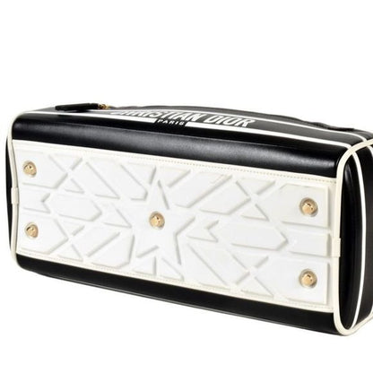 Dior Small Bow Ring Bag Mini Boston Bag 2WAY Leather M6202ofca Black Sporty