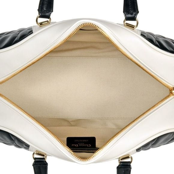 Dior Small Bow Ring Bag Mini Boston Bag 2WAY Leather M6202ofca Black Sporty