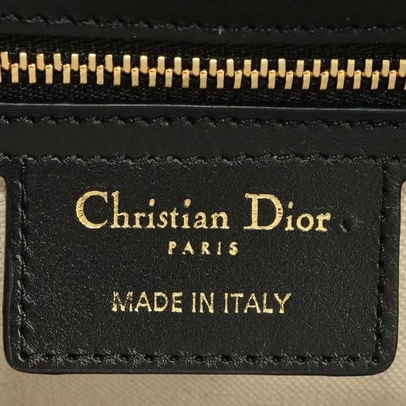 Dior Small Bow Ring Bag Mini Boston Bag 2WAY Leather M6202ofca Black Sporty