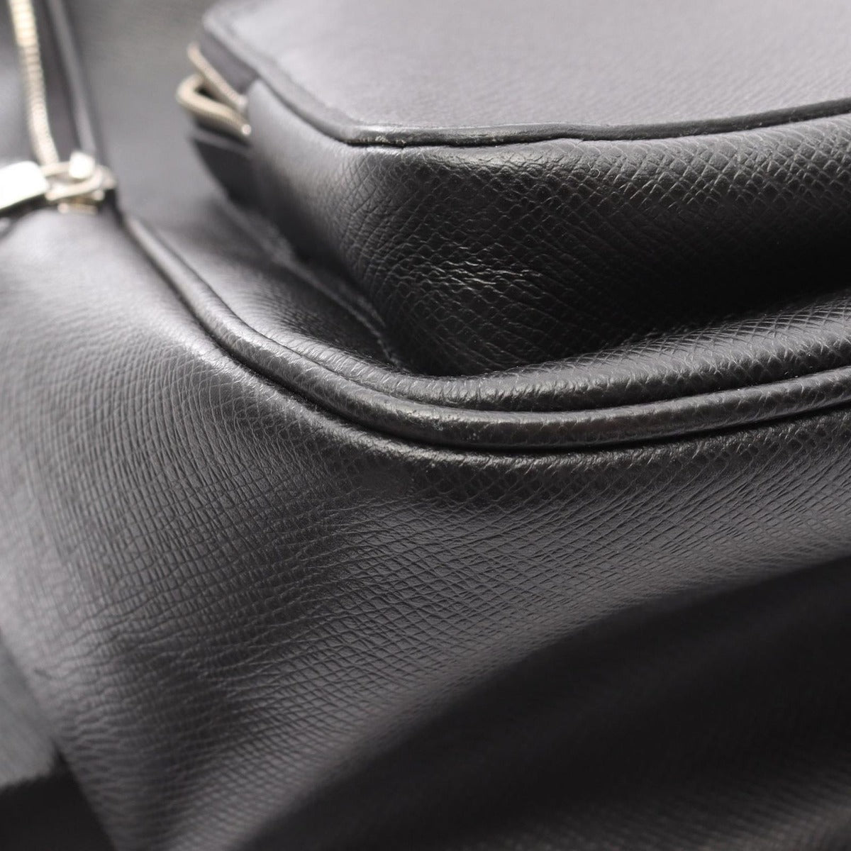 Louis Vuitton Backpack Alex Noir Black Leather — view 6