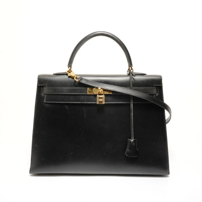 Hermes Handbag Kelly 35 Box Calf
