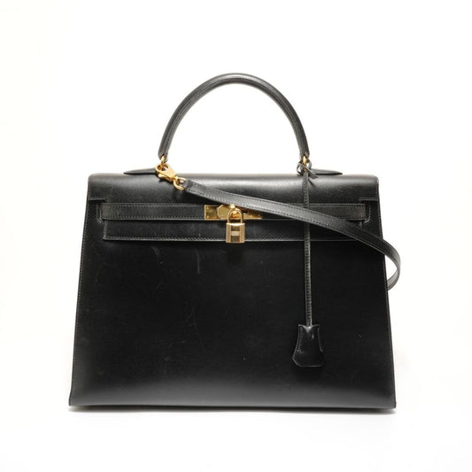 Hermes Handbag Kelly 35 Box Calf