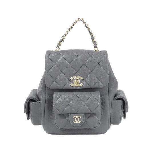 Chanel Backpack Sac Gray