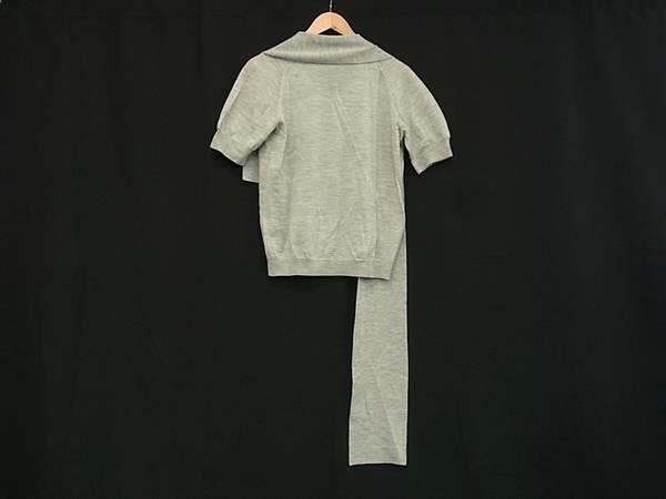 Celine 100% Wool Short Sleeve Knit Top Size Indicated L Clothing Women's Gray
