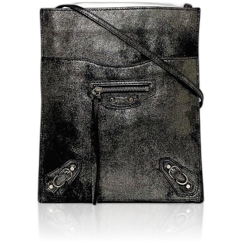 Balenciaga Shoulder Bag Metallic Silver Milky Way