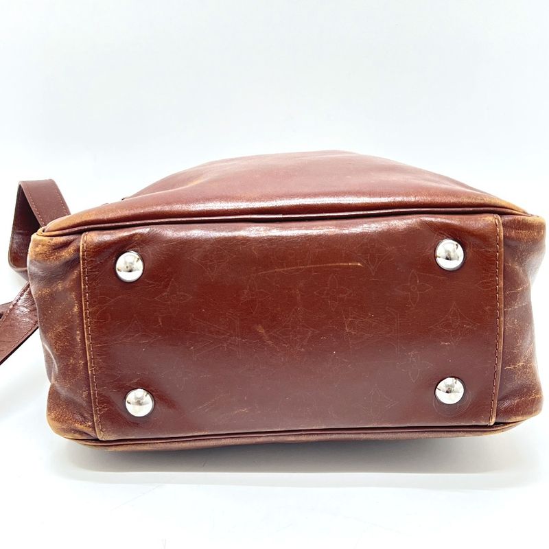 Louis Vuitton Shoulder Bag Differ Clarkson M92359 Leather Cafe Brown