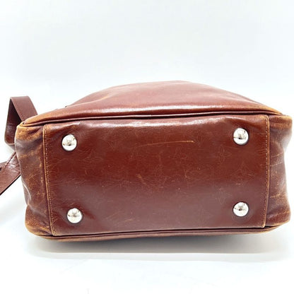 Louis Vuitton Shoulder Bag Differ Clarkson M92359 Leather Cafe Brown