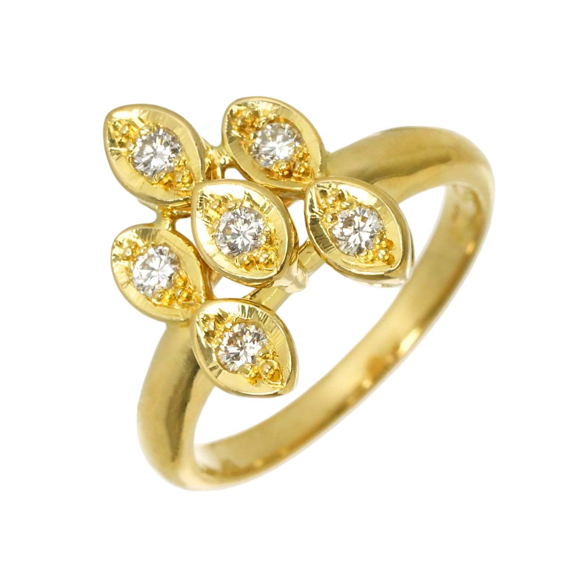 Dior Ring Diamond 18k YG Yellow Gold