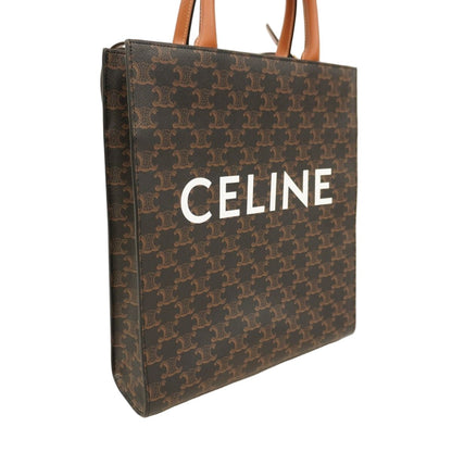 Celine Tote Triomphe Vertical Cover Black Brown Gold 2-Way — view 2