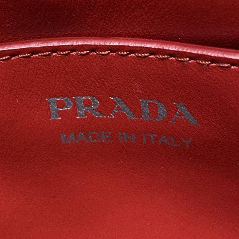 Prada Waist Pouch Diagram Red Leather