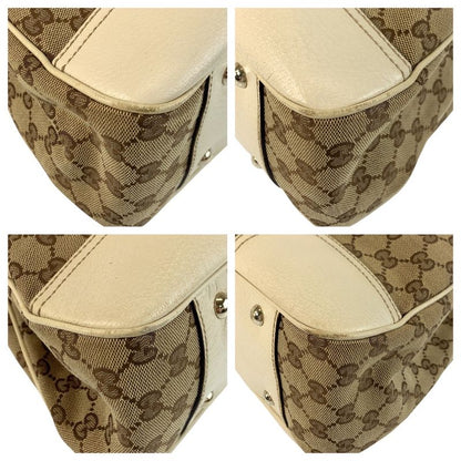 Gucci Princy Sherry Line Beige GG Canvas 163805 Tote Bag Shoulder Bag Women