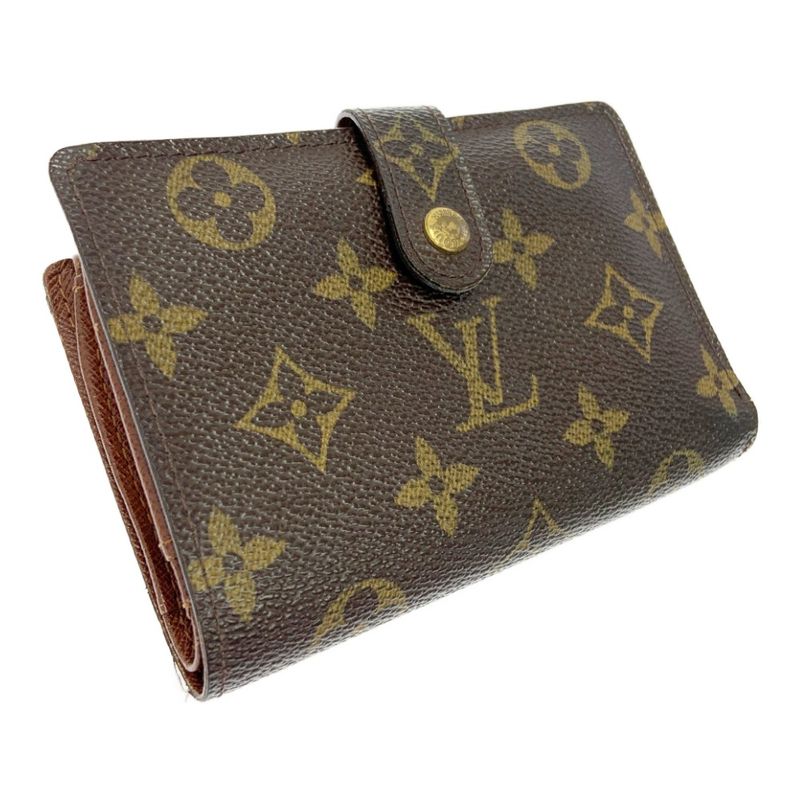 Louis Vuitton M61663 Monogram PVC Portmonnais Vieviennois Brown 403688 Bifold