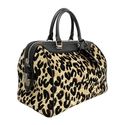 Louis Vuitton Handbag Steven Sprout Calf Opad Speedy PM Black Beige — view 2