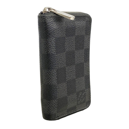 Louis Vuitton Coin Case Damier Graphite Zippy Purse Black — view 2