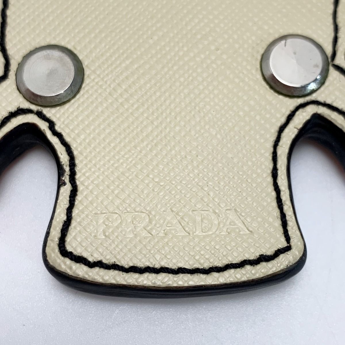 Prada Key Holder Skull Leather