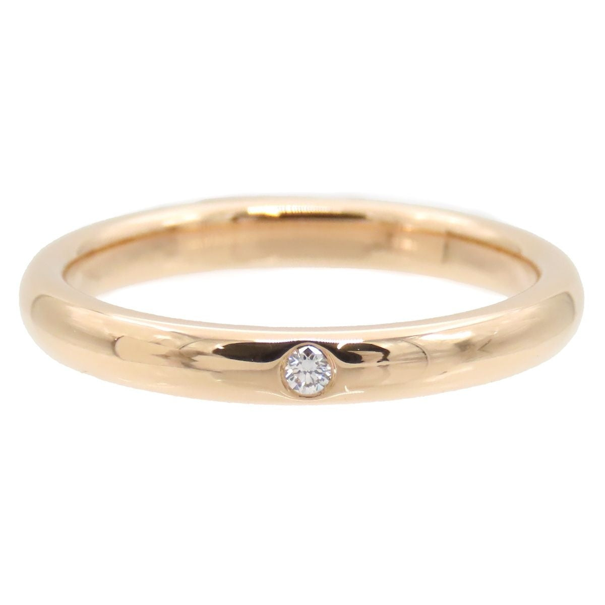 Tiffany & Co Elsa Peretti Pink Gold 18K Diamond Ring — view 2