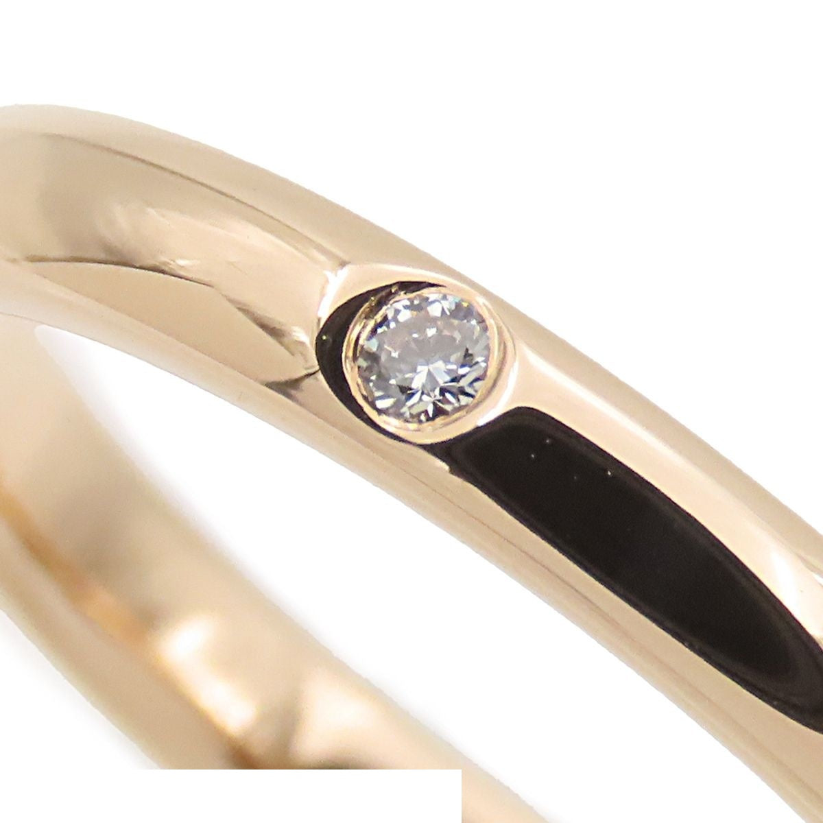 Tiffany & Co Elsa Peretti Pink Gold 18K Diamond Ring — view 6