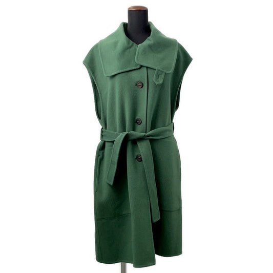 Hermes Coat Long Vest Button Cashmere 42