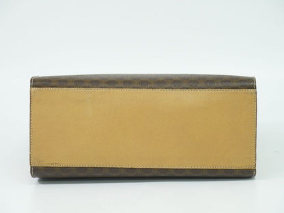 Authentic Celine Macadam Handbag PVC Brown Macadam Bag Pre-owned [follow-up