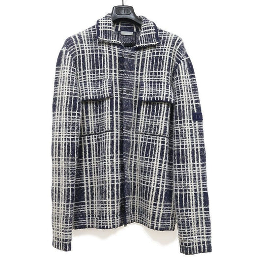 Dior Blouson Jacket White and Navy 013 M213 At080