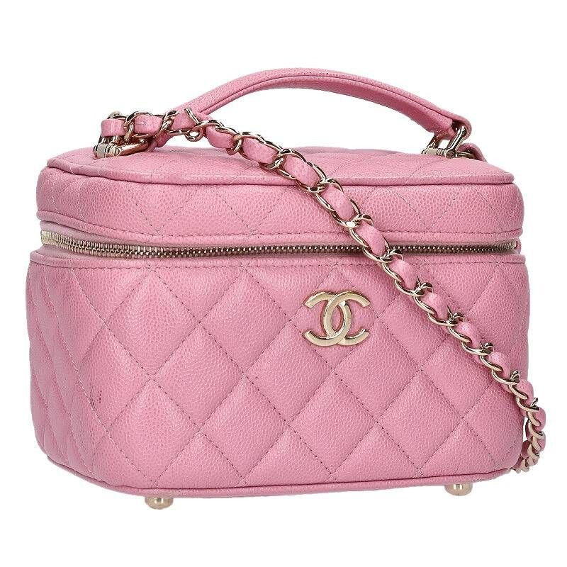 Chanel Vanity Caviar Leather Chain Shoulder Bag