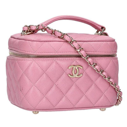 Chanel Vanity Caviar Leather Chain Shoulder Bag