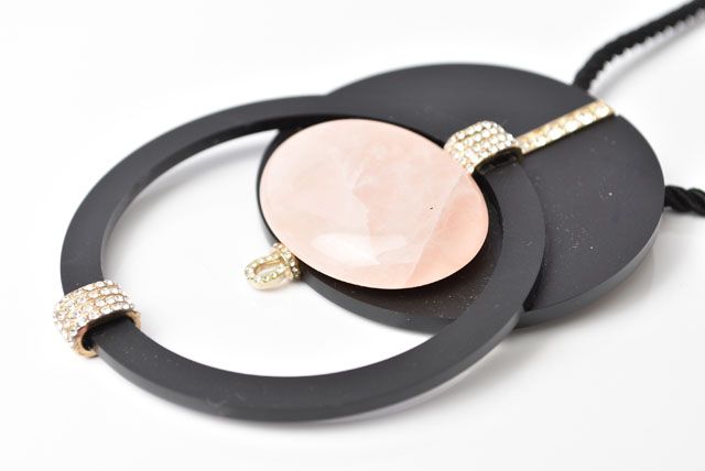 Chanel Choker Necklace Chanel Coco Mark Black Gold Rhinestone Special Edition