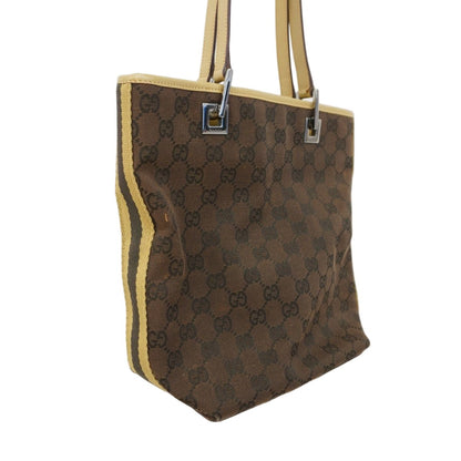 Gucci Tote GG Canvas Brown Silver — view 2
