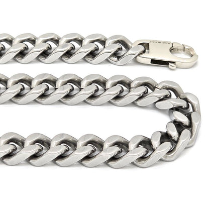 Fendi Baguette Necklace Chain Link Palladium Polished Metal 46cm (1811in) Long