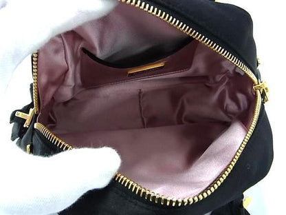 Prada Bl0444 Satin 2WAY Handbag Shoulder Crossbody Mini Bag Ladies