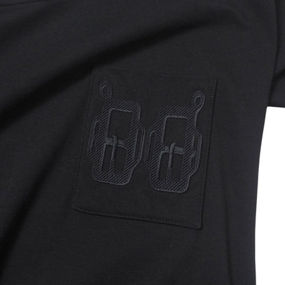 Hermes Dress Size 34 Short Sleeves Pockets Embroidery Cut And Sewn Made In