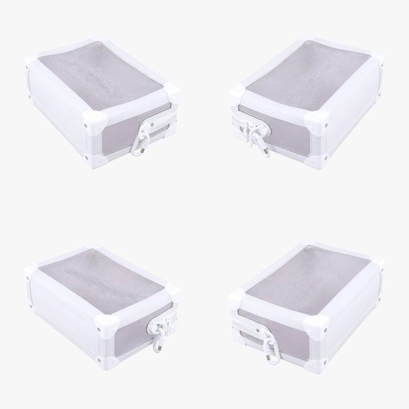 Louis Vuitton Soft Trunk Transparent X White Epi Plat Jouge M55602 Du3199