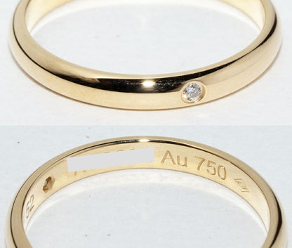Cartier Ring 18K Yellow Gold Diamond 1P (001ct) Classic Wedding Ring 1895