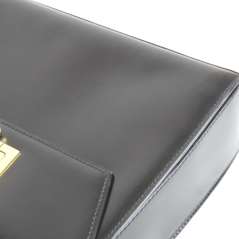 Celine Handbag Leather Black