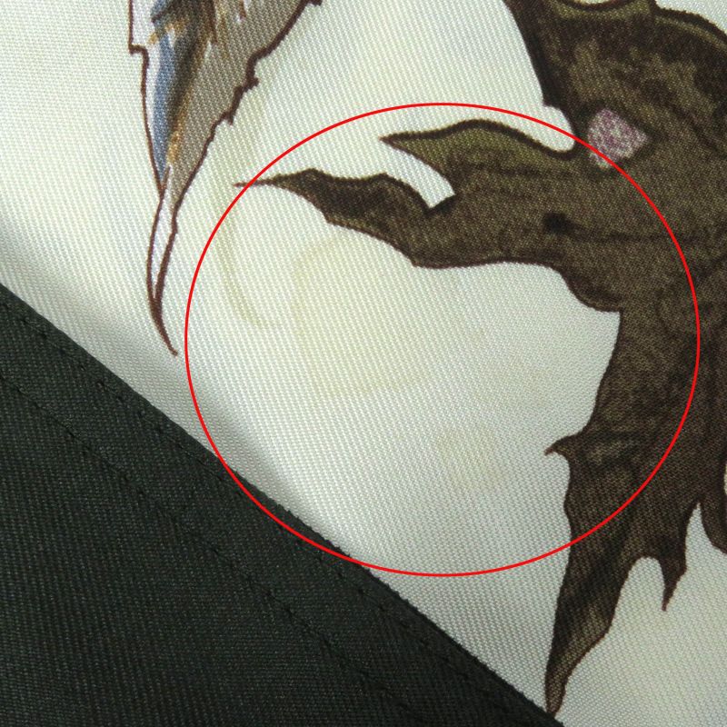 Hermes Vintage Tourbillon Swirls 100% Silk Margiela Period Fallen Leaves Long