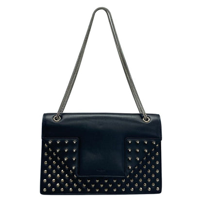 Saint Laurent Paris Shoulder Bag Betty Black Chain Studs Leather