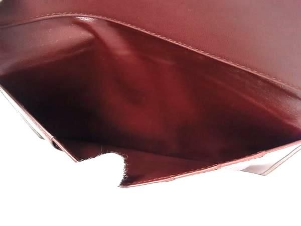 Cartier Must Line Leather Bifold Long Wallet Billfold Card Holder Men's