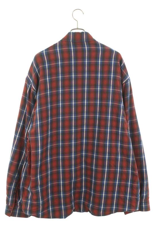 Balenciaga 768767 Trm22 Oversized Checked Long Sleeve Shirt Men's 4