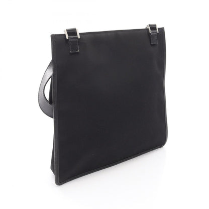 Gucci Shoulder Bag Black Canvas Leather — view 2