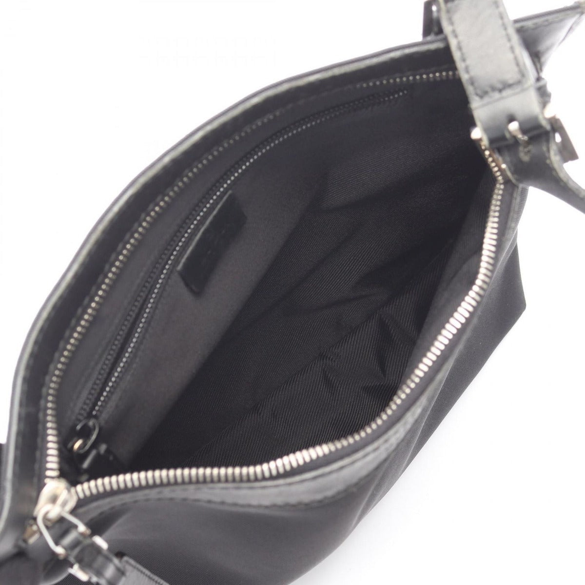 Gucci Shoulder Bag Black Canvas Leather — view 3