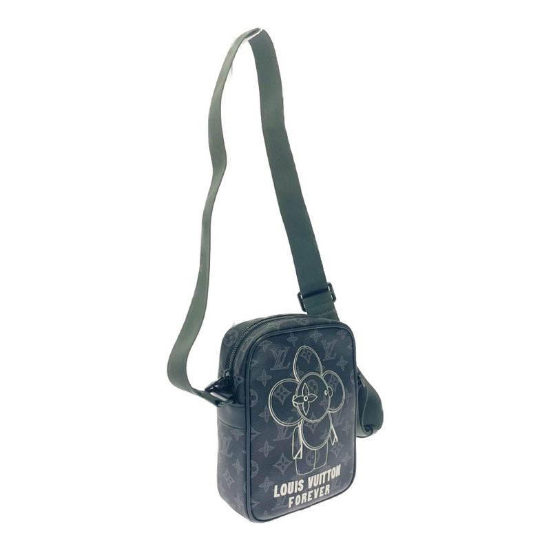 Louis Vuitton M43677 Monogram Eclipse PVC Danube PM Vivienne Shoulder Bag
