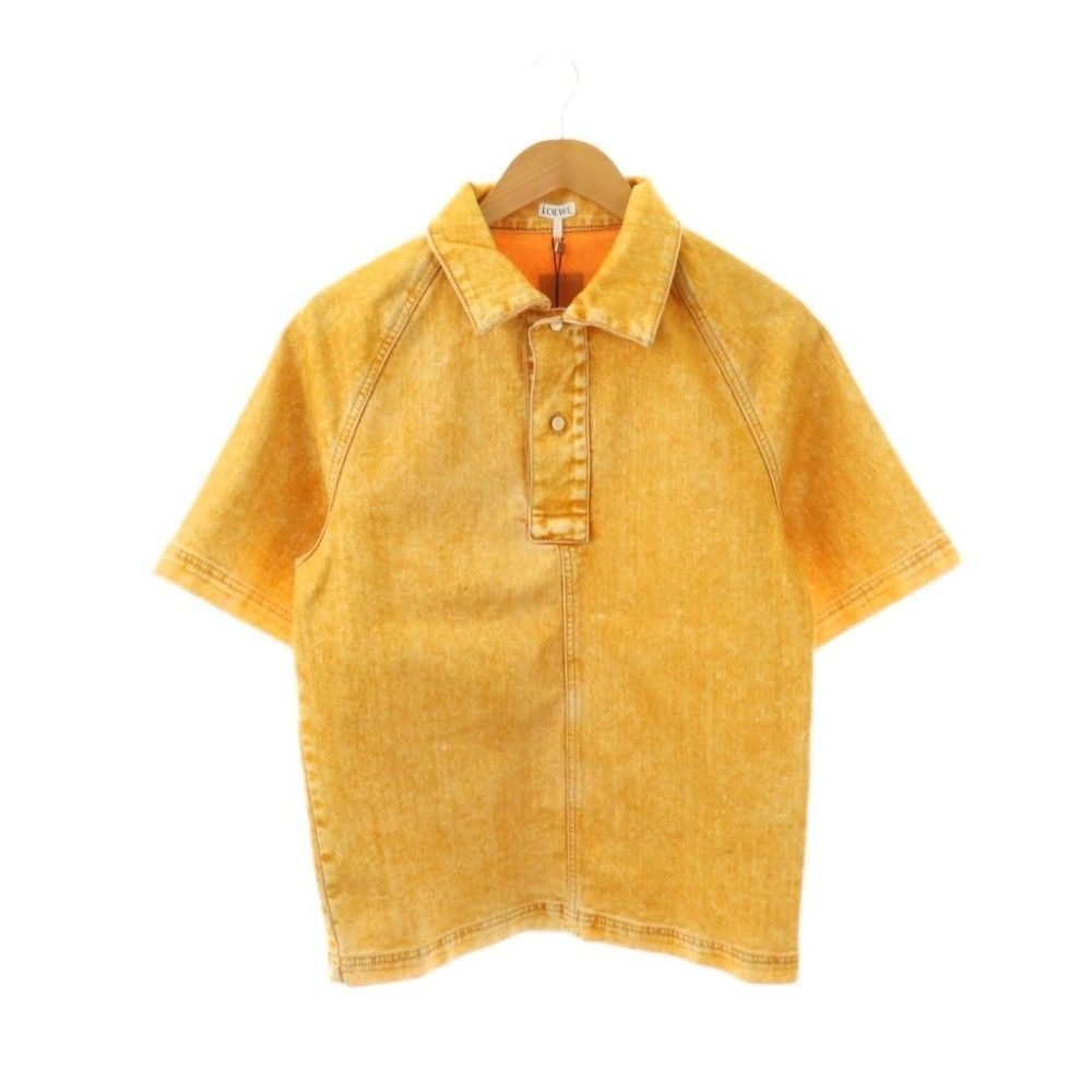 Loewe Polo Shirt Melon Denim Short Sleeve 42 Orange