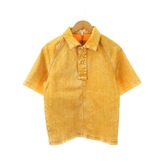 Loewe Polo Shirt Melon Denim Short Sleeve 42 Orange