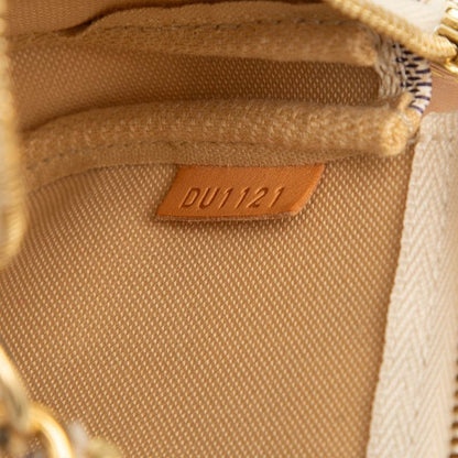 Louis Vuitton Damier Azure Mini Pochette Accessoire Accessory Pouch Handbag