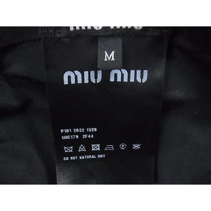 Miu Miu Miu Cotton Cap Hat Listed M Blue — view 4