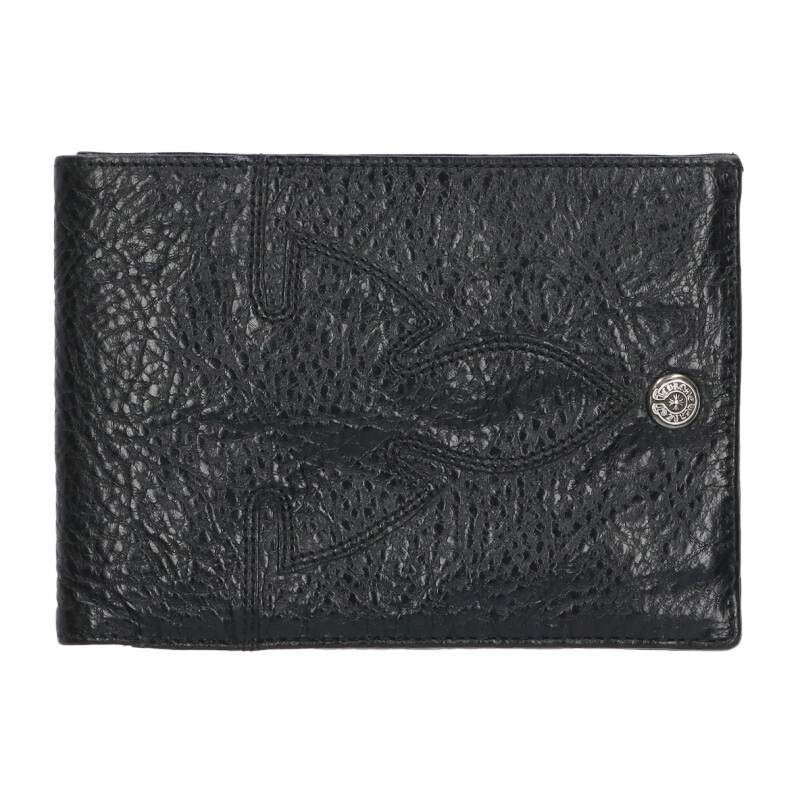 Chrome Hearts Aint Nothin 2 DO Funi Bifold Leather Wallet Chain