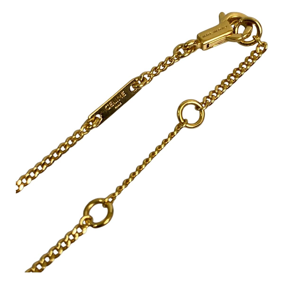 Celine Triomphe Rhinestone Necklace Approx 42cm (16.54in)