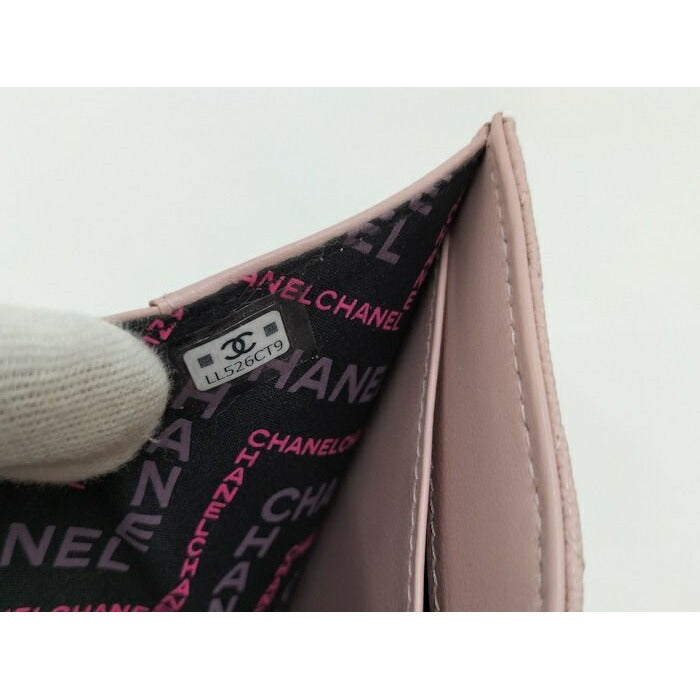 Chanel Small Wallet Ap4319 Pink Caviar — view 9